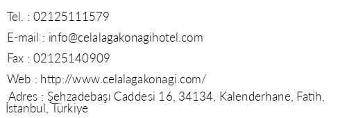 Celal Aa Kona Otel telefon numaralar, faks, e-mail, posta adresi ve iletiim bilgileri